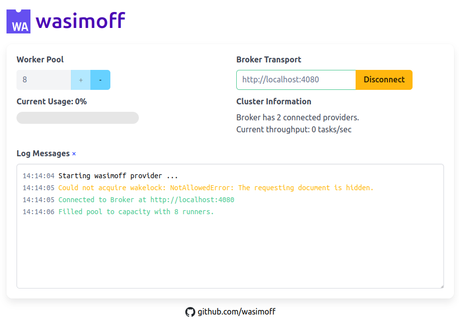 image of Wasimoff running