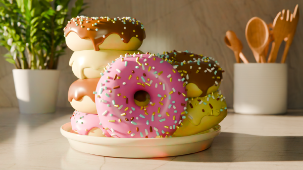 Learning Blender with donuts