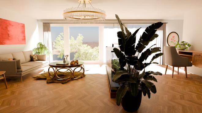 Image of a room in Blender